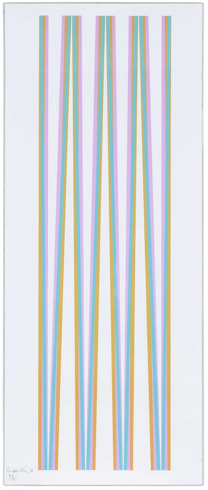 Elongated Triangles 4; Untitled by Bridget Riley