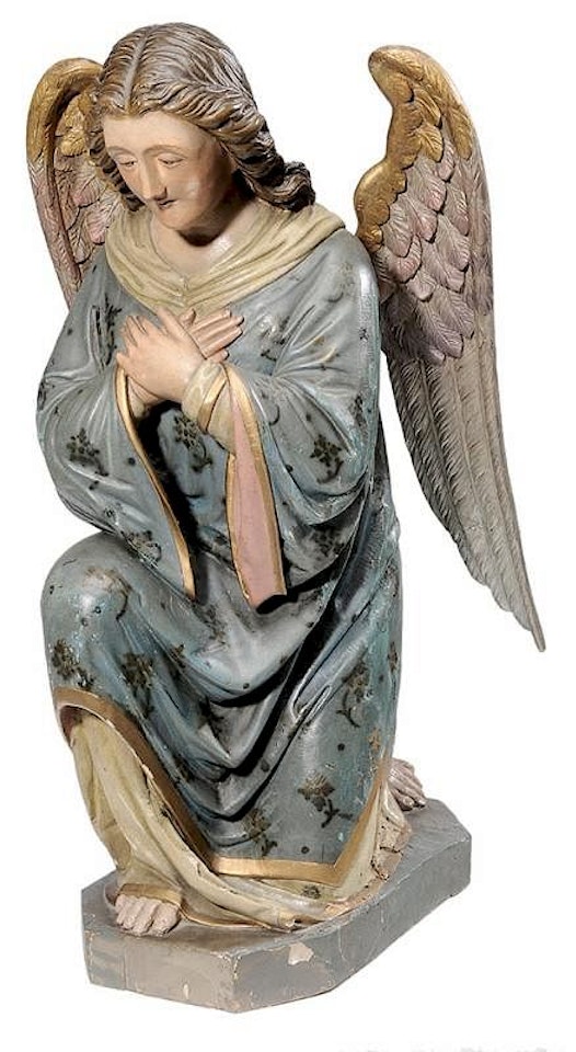 Kneeling Angel by German School