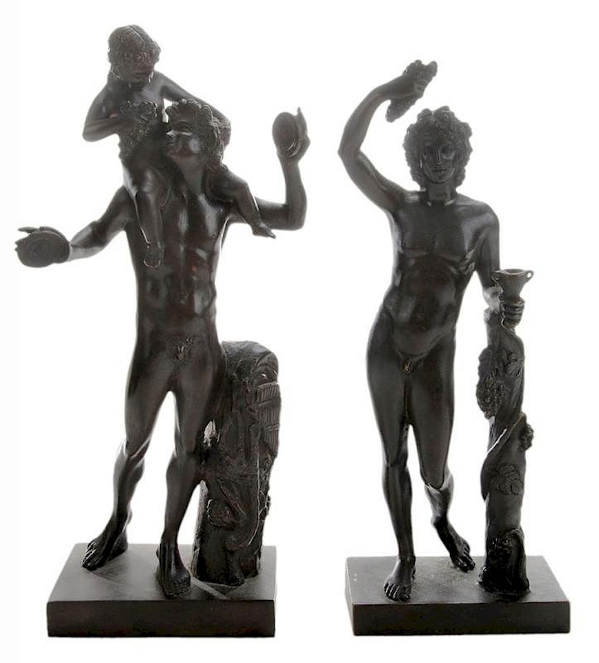 Two Grand Tour Bronze Figures by Italian School
