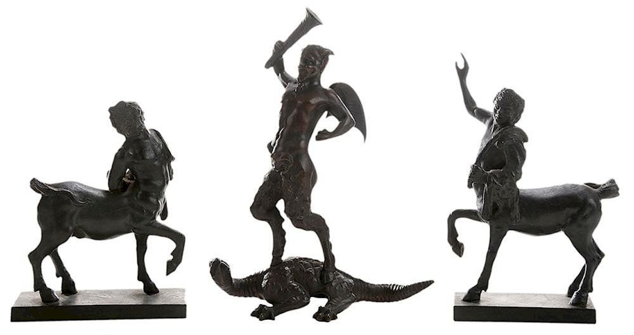 Three Grand Tour Bronze Figures by Italian School