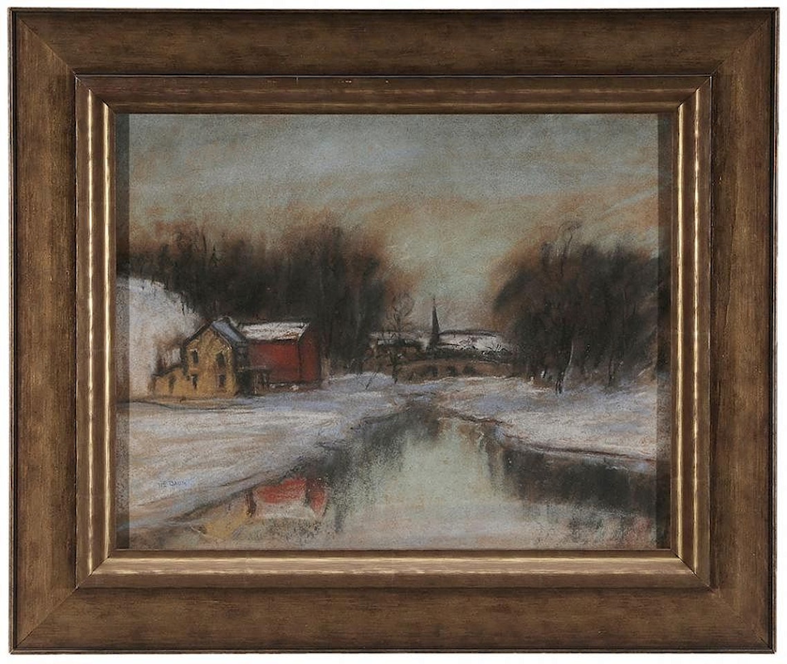 Sellersville in Winter by Walter Emerson Baum