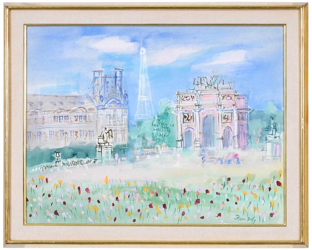 Le jardin des Tuileries (J. 978) by Jean Dufy