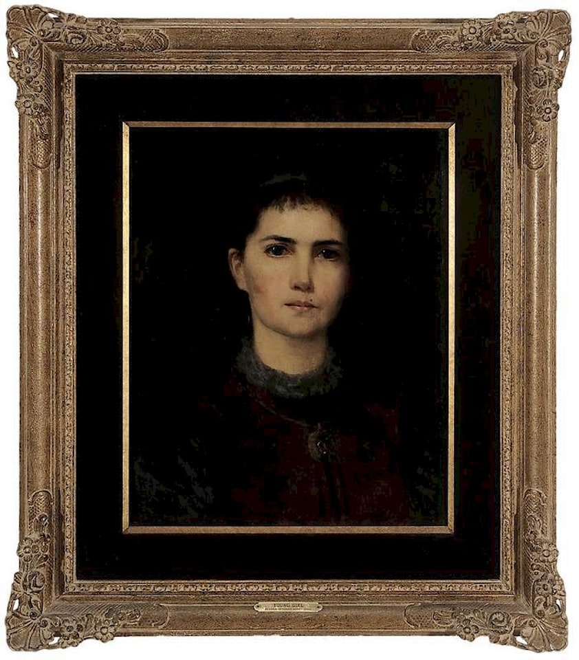 Portrait of a Young Girl by Alfred Stevens