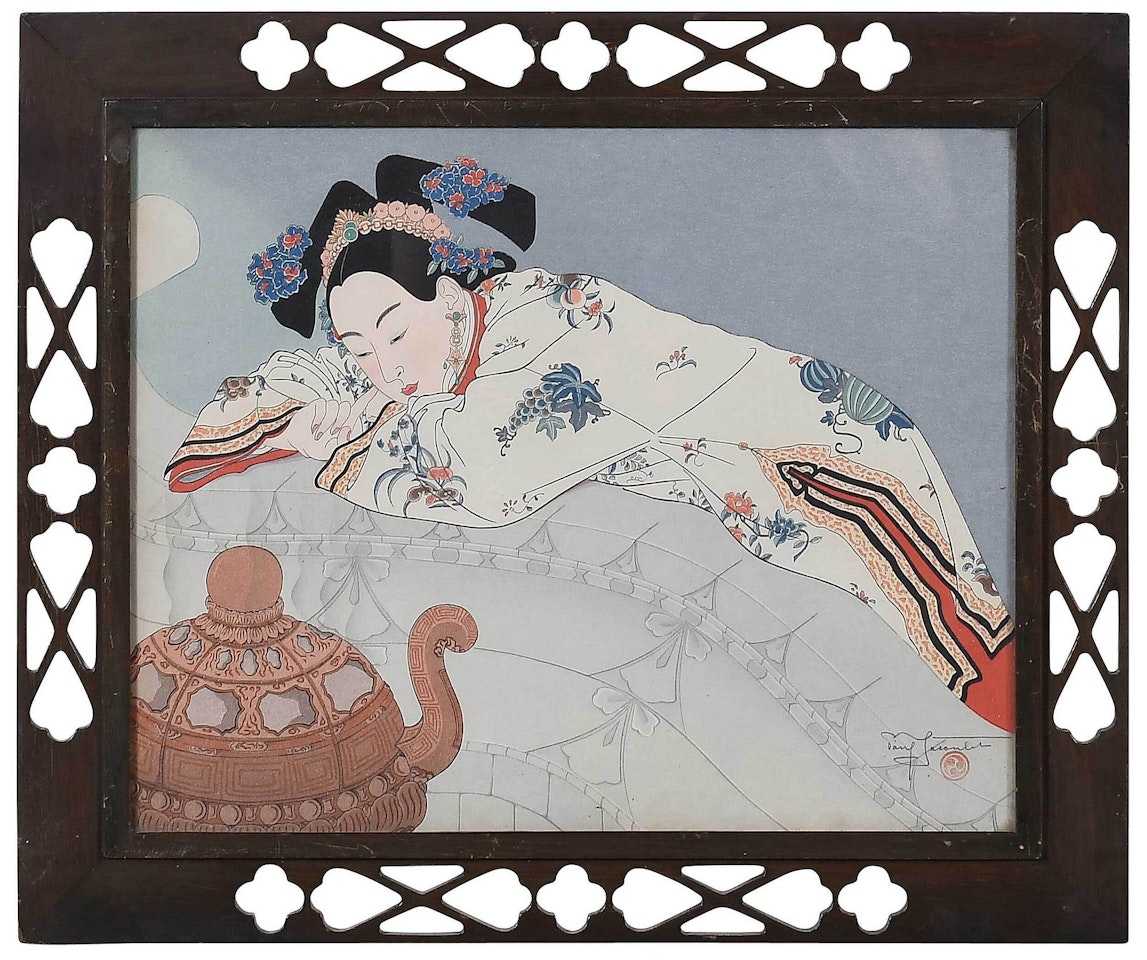 Fumees de Santal, Mandchoukuo, (Sandalwood Smoke, Manchuria) by Paul Jacoulet