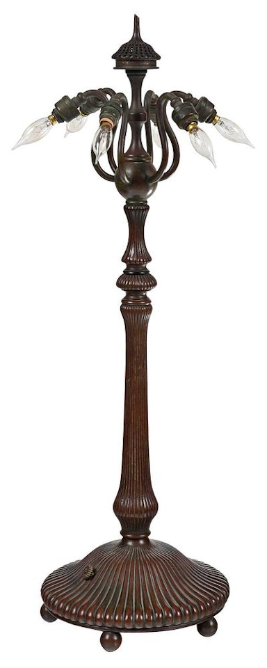 Table lamp base by Tiffany Studios