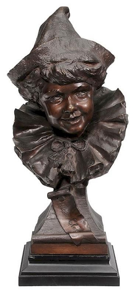 Bronze bust by European School