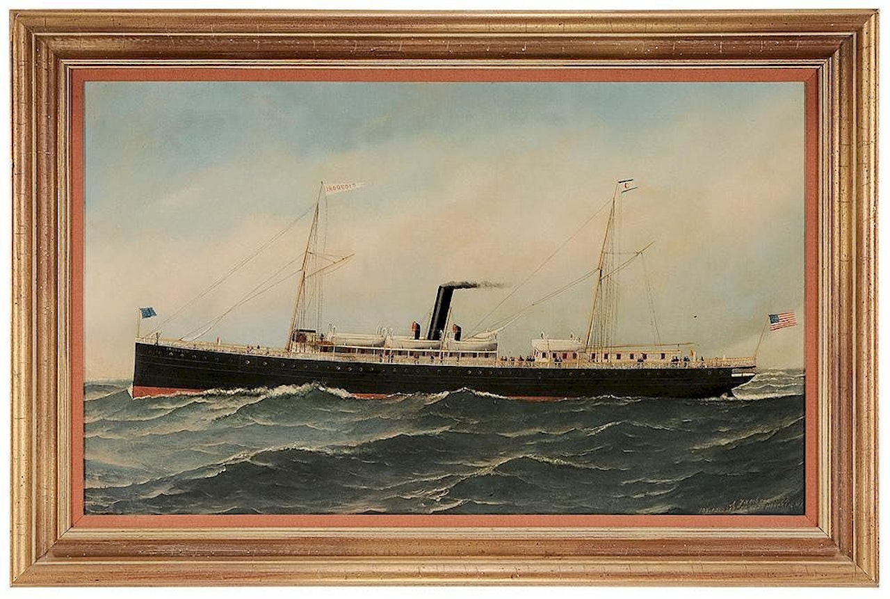The Screw Steamship [Iroquois] by Antonio Jacobsen