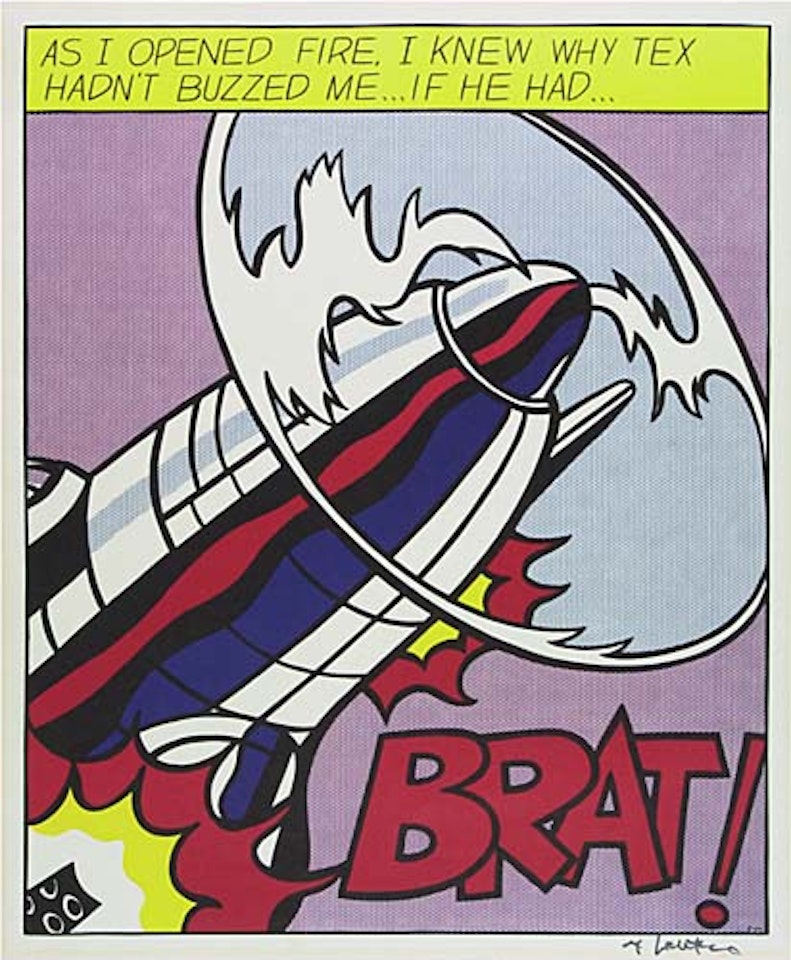 As I Opened Fire by Roy Lichtenstein