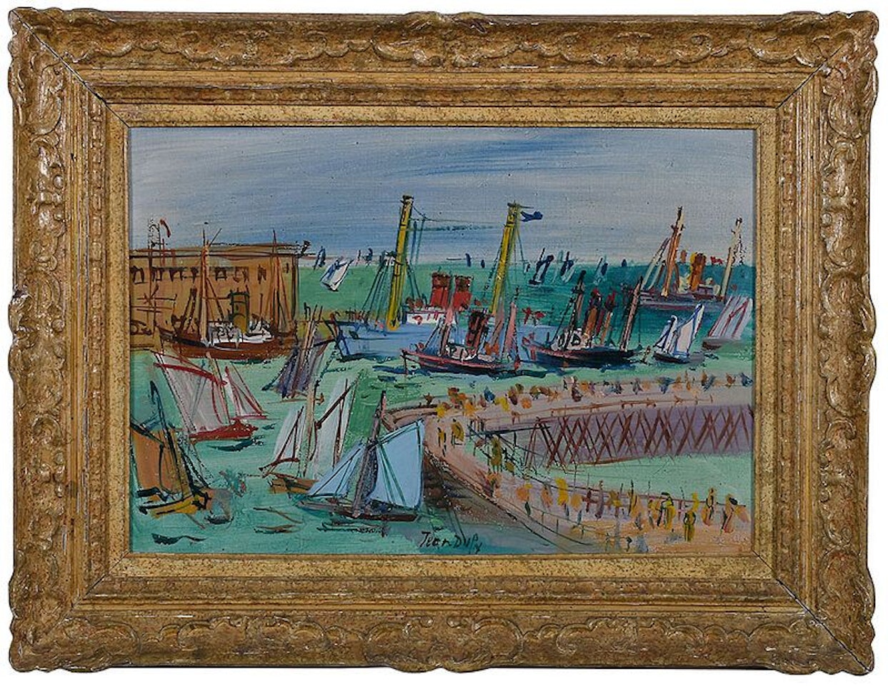 Le Havre, Le Bassin de la Manche by Jean Dufy