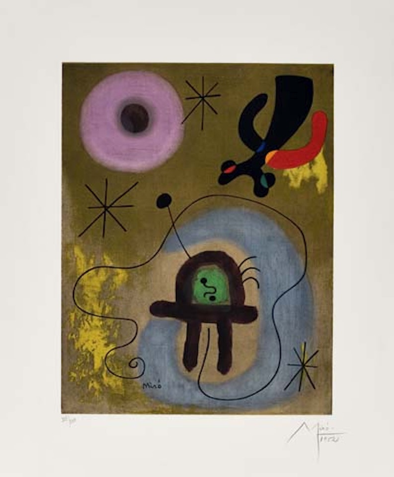 Mauve de la Lune by Joan Miró