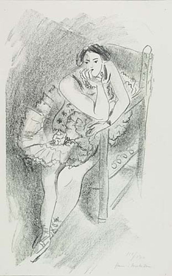 Danseuse au fauteuil de bois by Henri Matisse