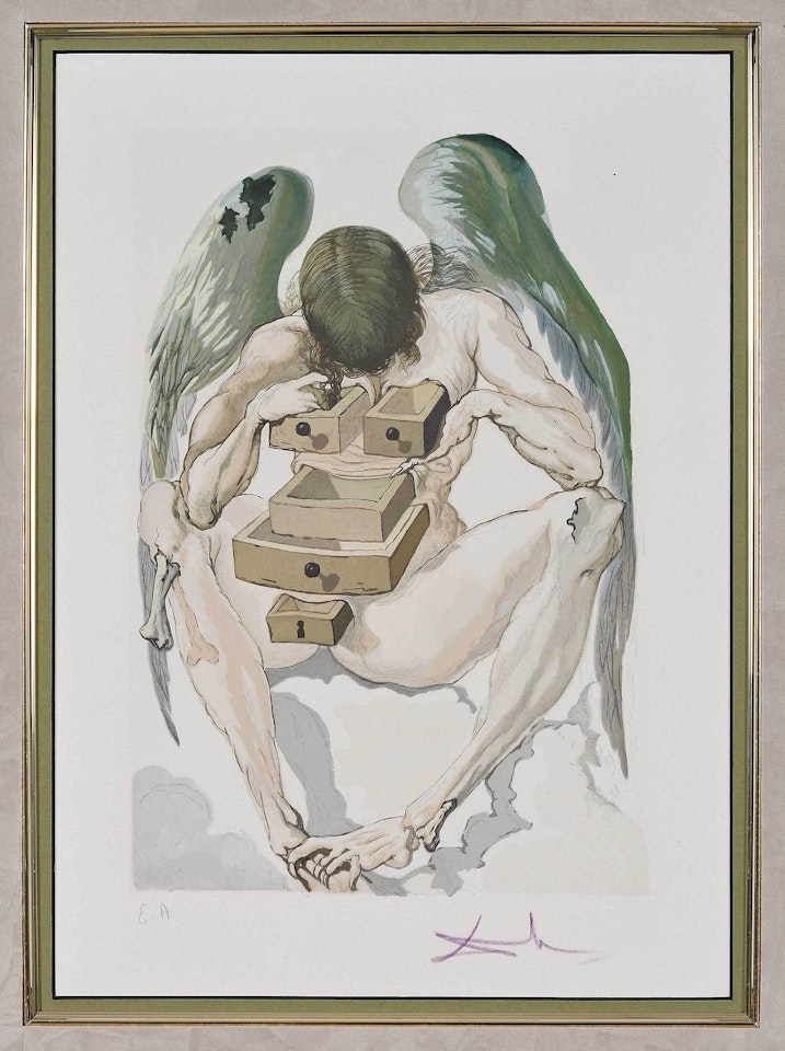 Purgatory Canto 1: The Fallen Angel by Salvador Dali
