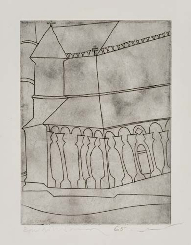 Fragment of a Tuscan Cathedral by Ben Nicholson, O.M.