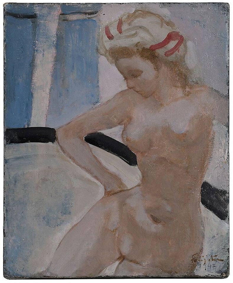 Bathing Nude by Leonard Tsuguharu Foujita