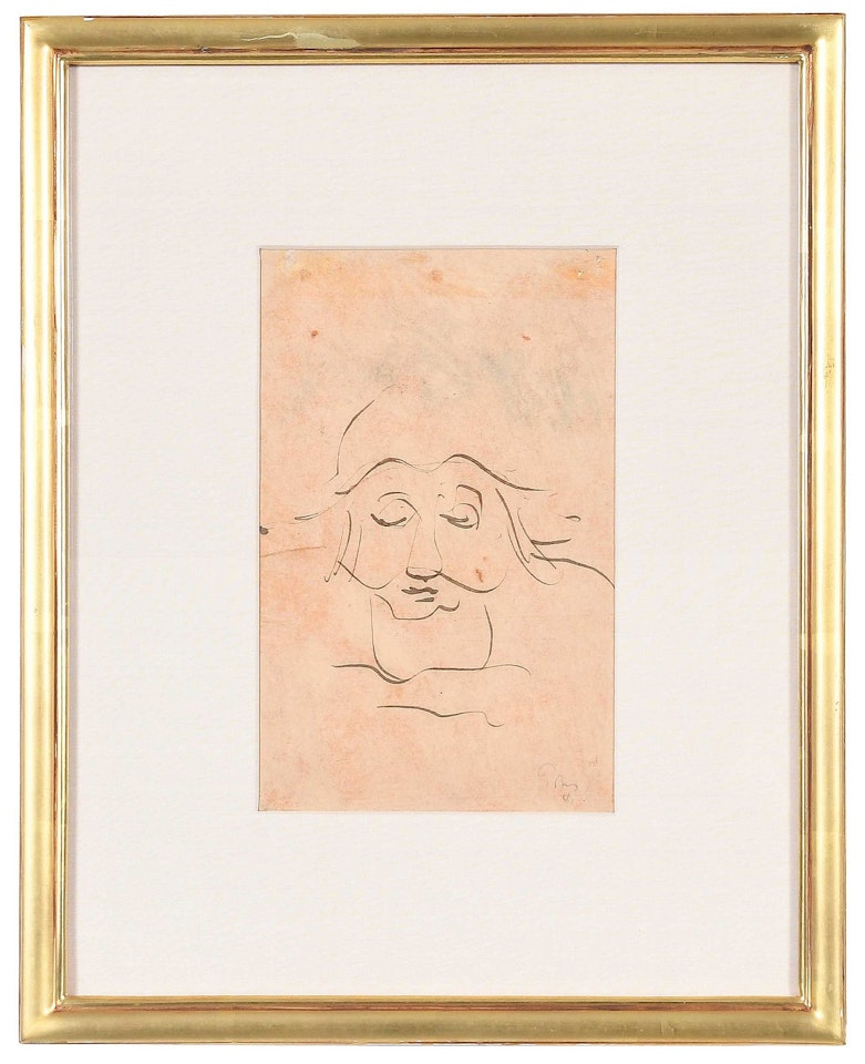 Market Sketch, face by Mark Tobey