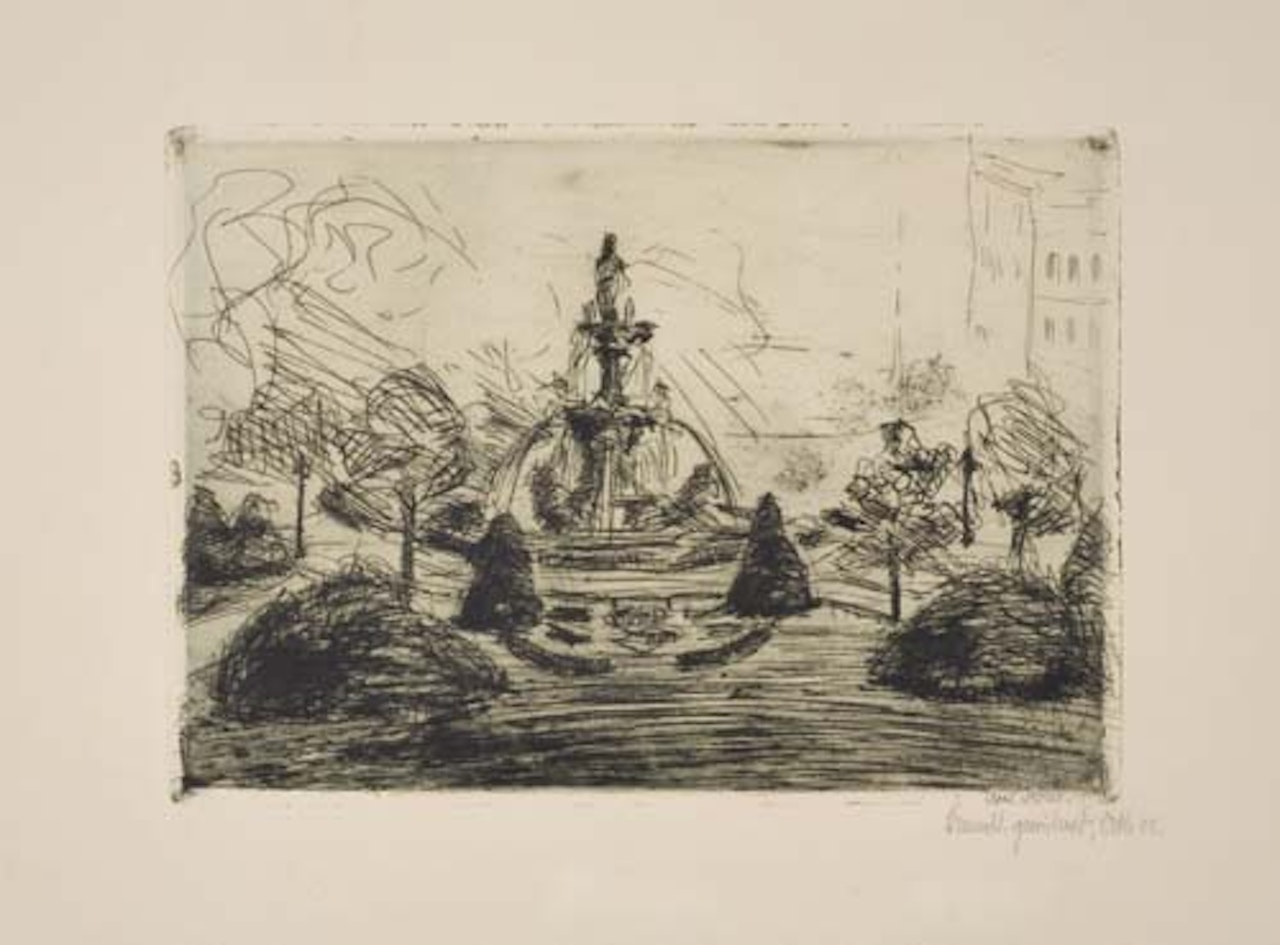 Brunnenplatz by Emil Nolde