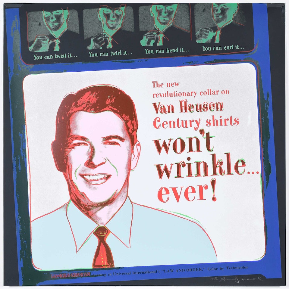 Van Heusen (Ronald Reagan) (F. & S. II.356), from Ads by Andy Warhol