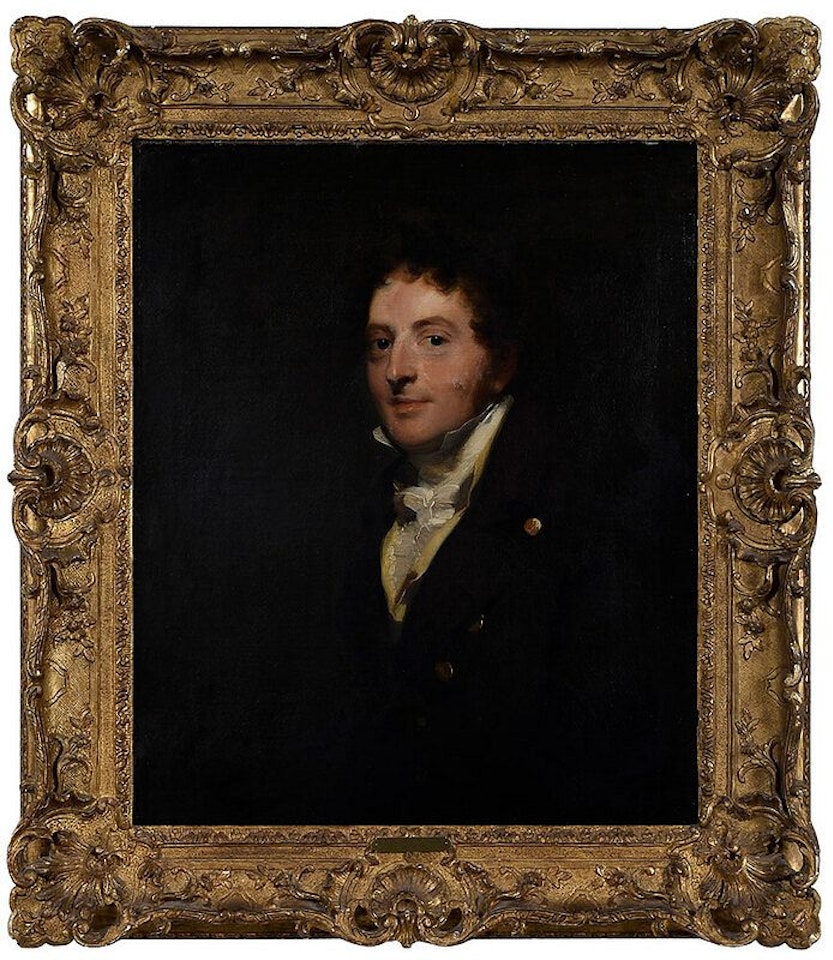 Portrait of Edward Morris, in a brown coat, yellow waistcoat and white cravat (G. 579) by Sir Thomas Lawrence