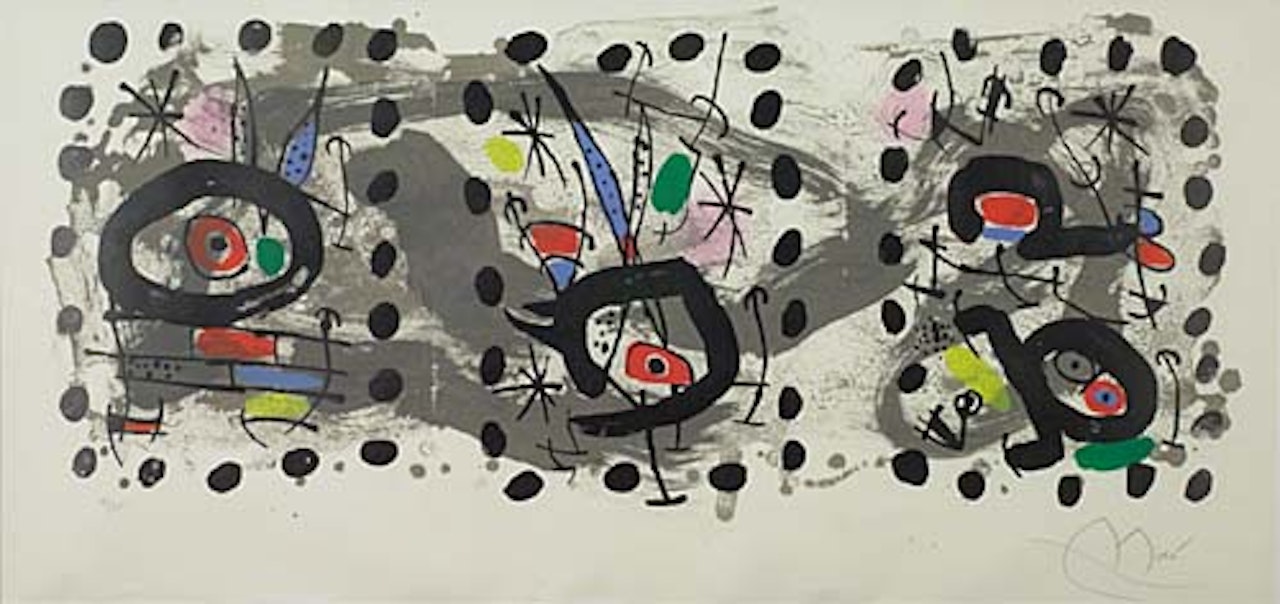 Solar Bird, Lunar Bird, Sparks by Joan Miró