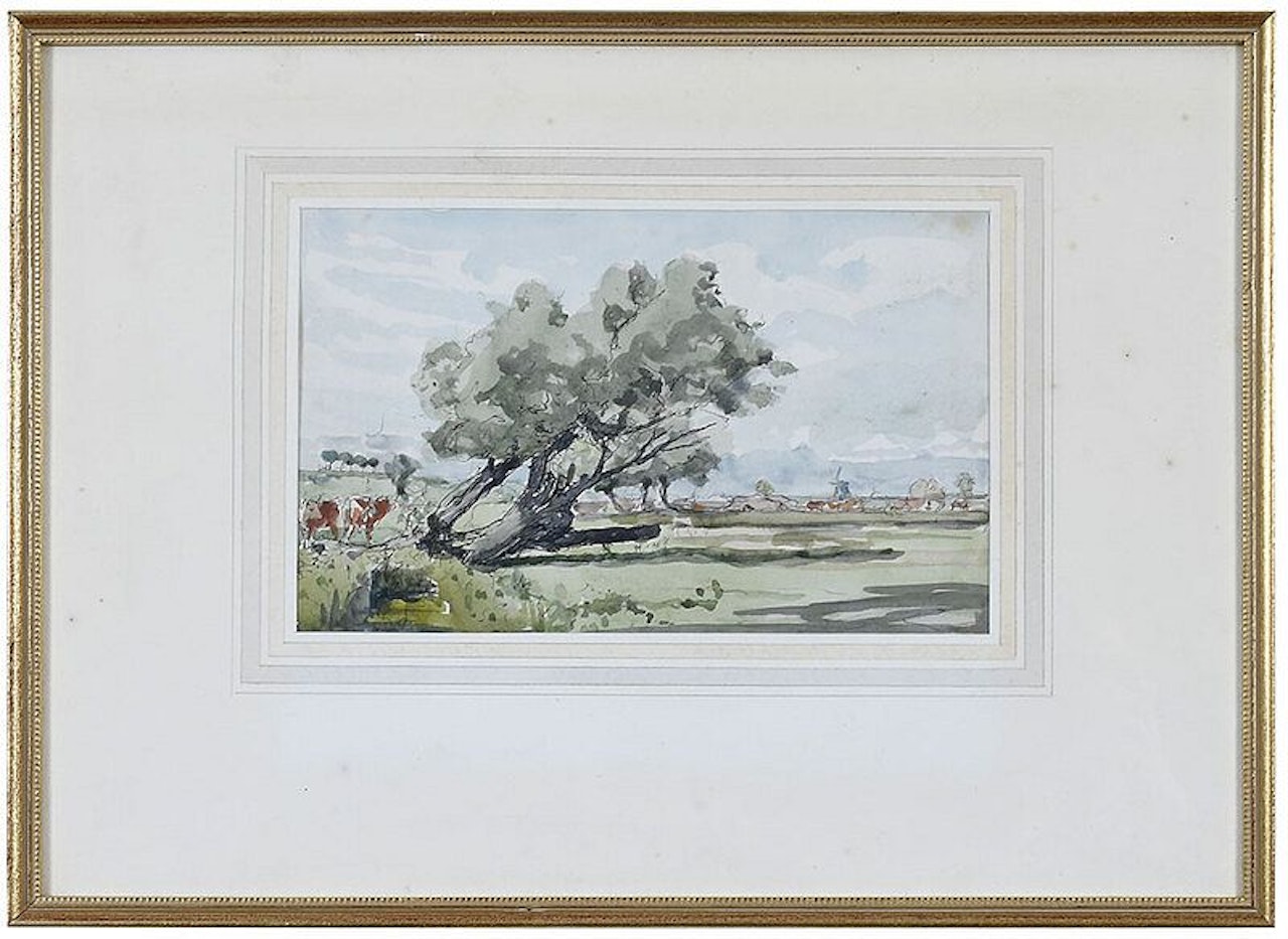 ÿTwo works: Dutch Pastoral Landscape; ÿLouviers Landscape by James Mcbey