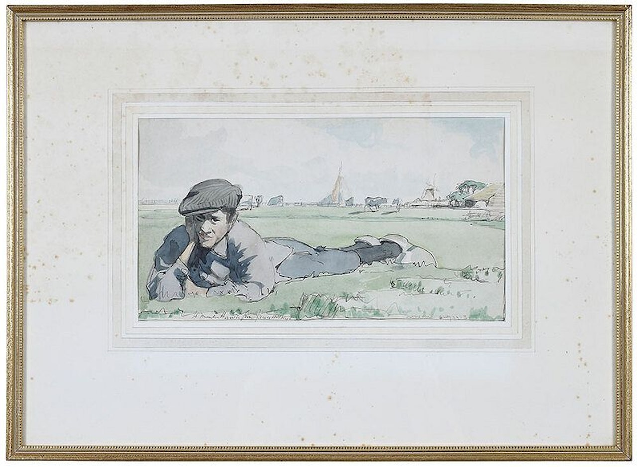 ÿDutch Boy in Meadows at Overschie by James Mcbey