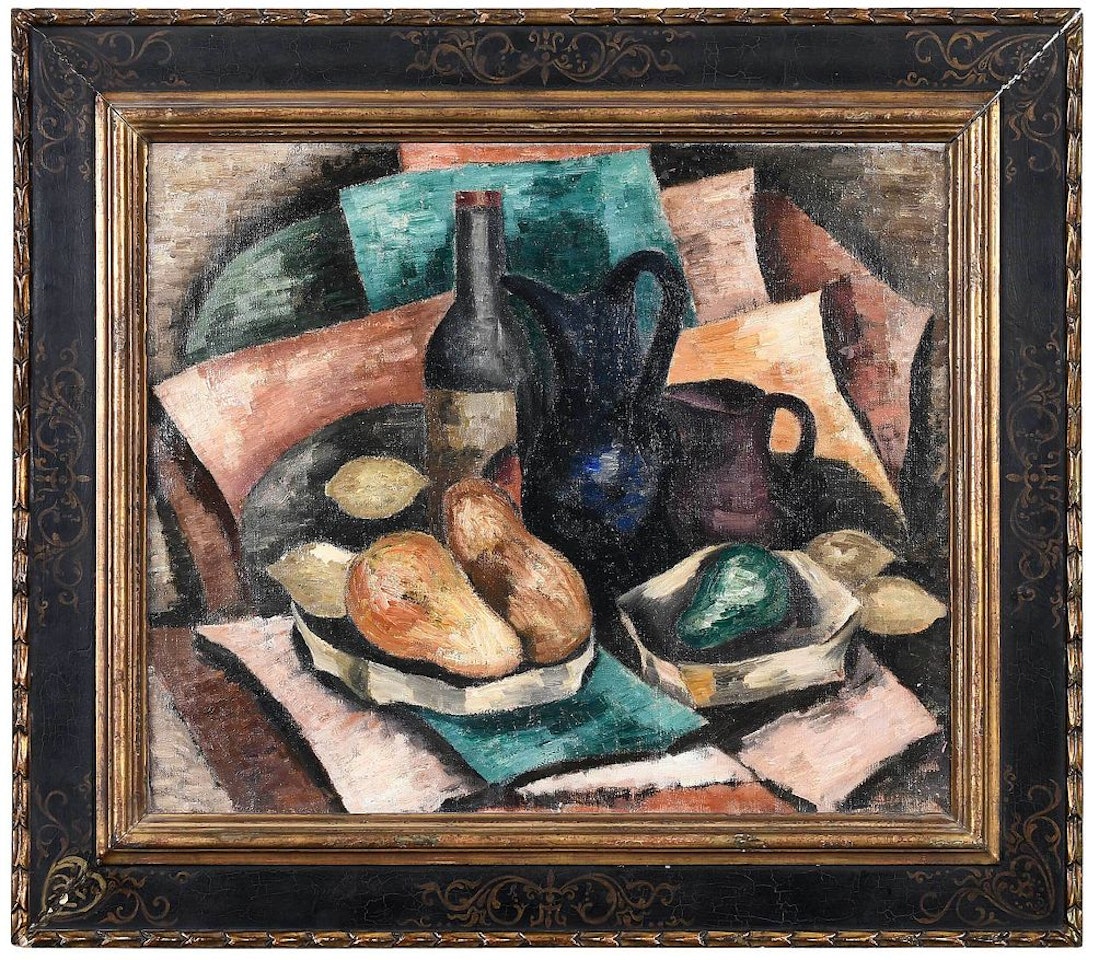 Still Life with Bottles and Pitchers by Marsden Hartley