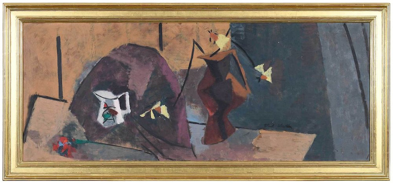 Still Life with Brown Jug by Karl Knaths
