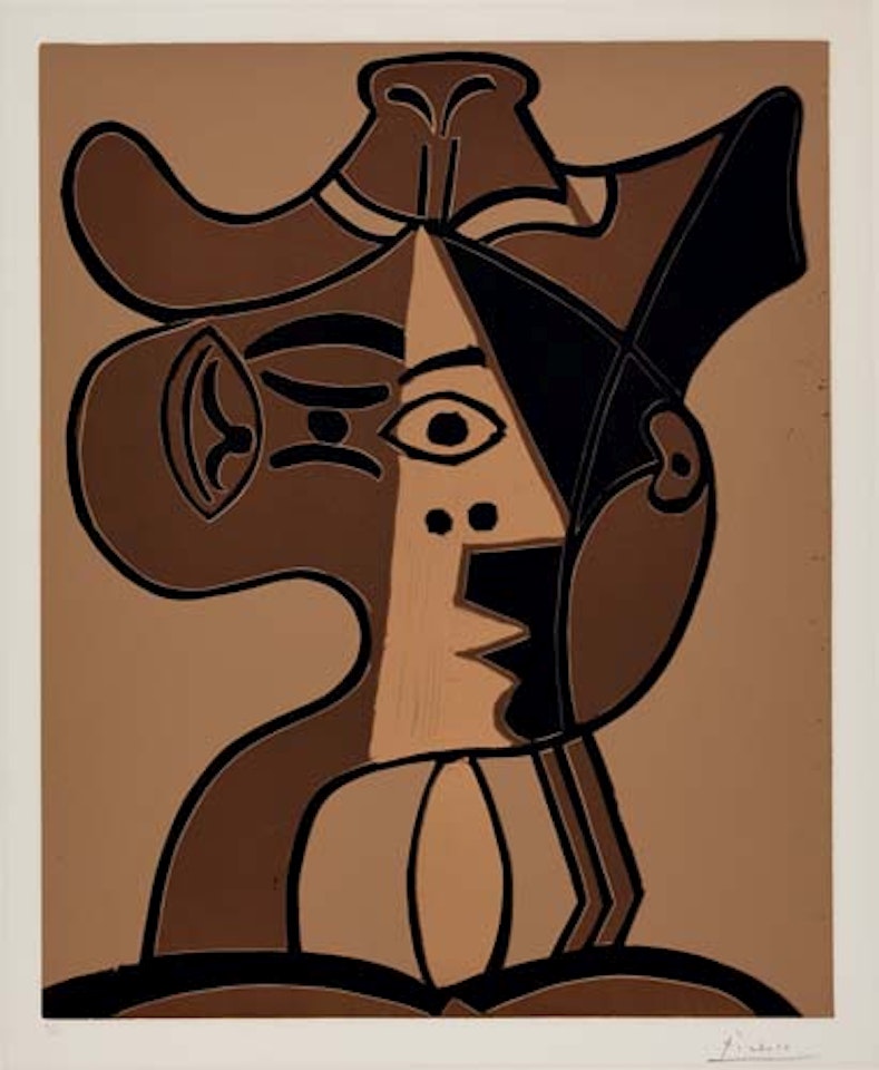 Grand Tête de Femme au Chapeau by Pablo Picasso