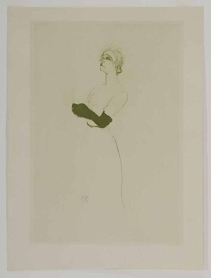Yvette Guilbert by Henri de Toulouse-Lautrec