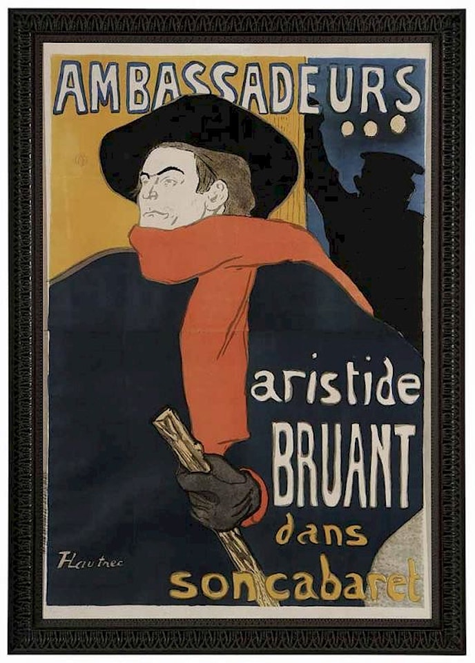 Ambassadeurs/Aristide Bruant dans son cabaret] by Henri de Toulouse-Lautrec