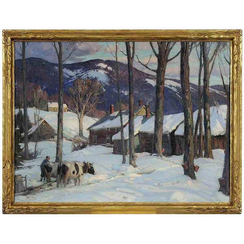 Sugaring Off by Aldro Thompson Hibbard