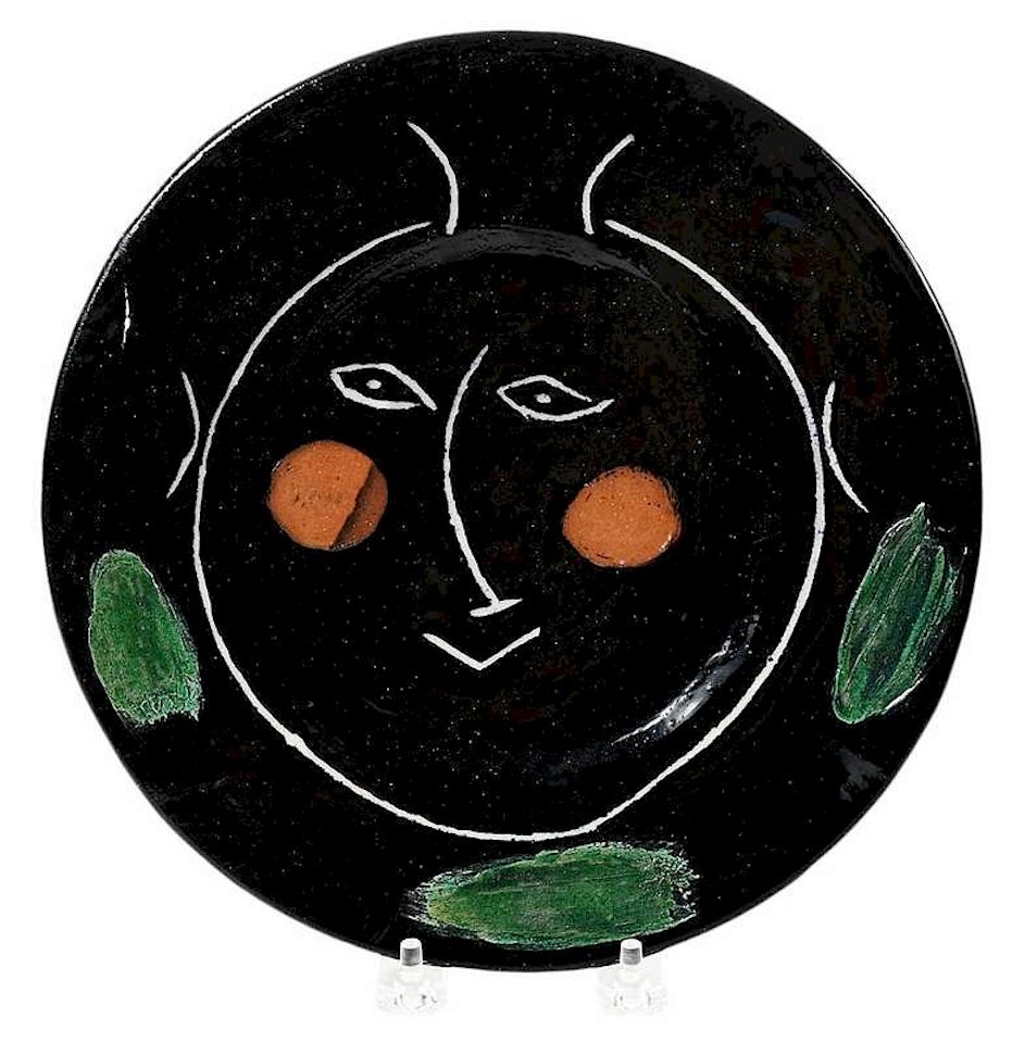 Plate "D" from Service visage noirÿ(A.R.39) by Pablo Picasso