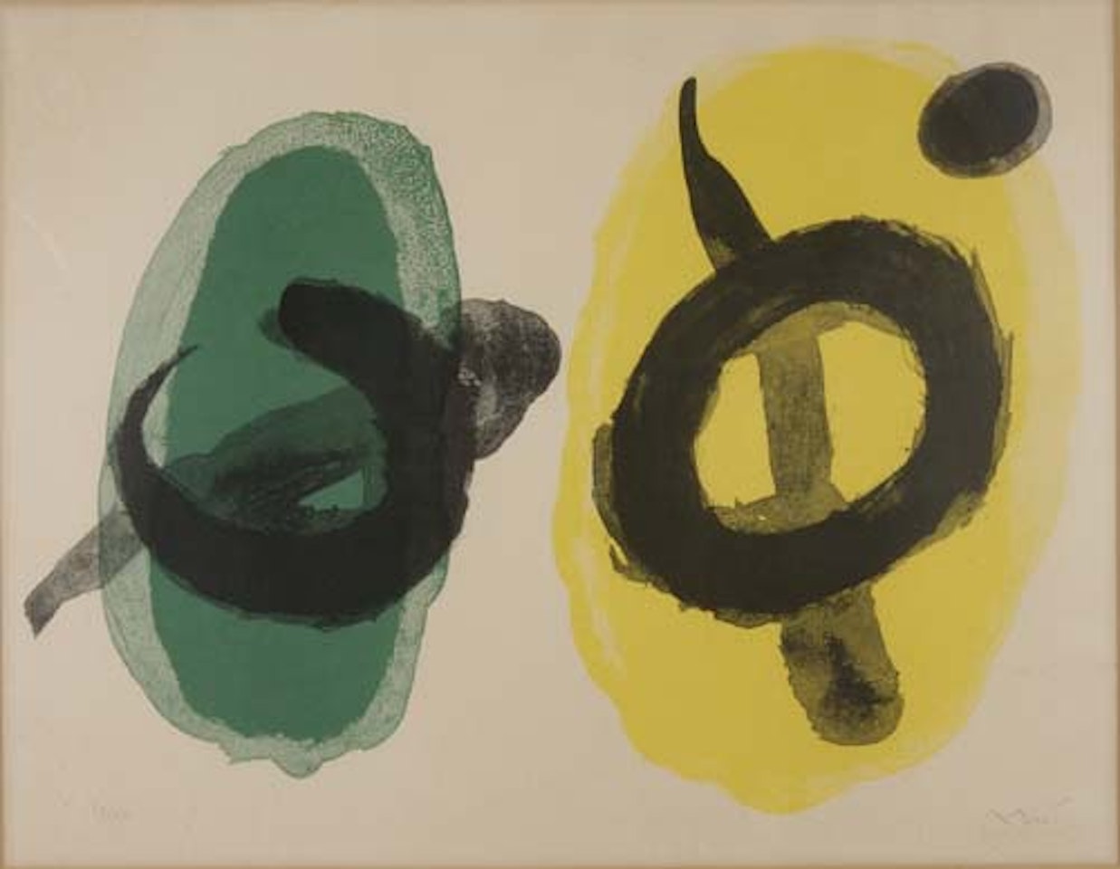 Jaune et Vert by Joan Miró