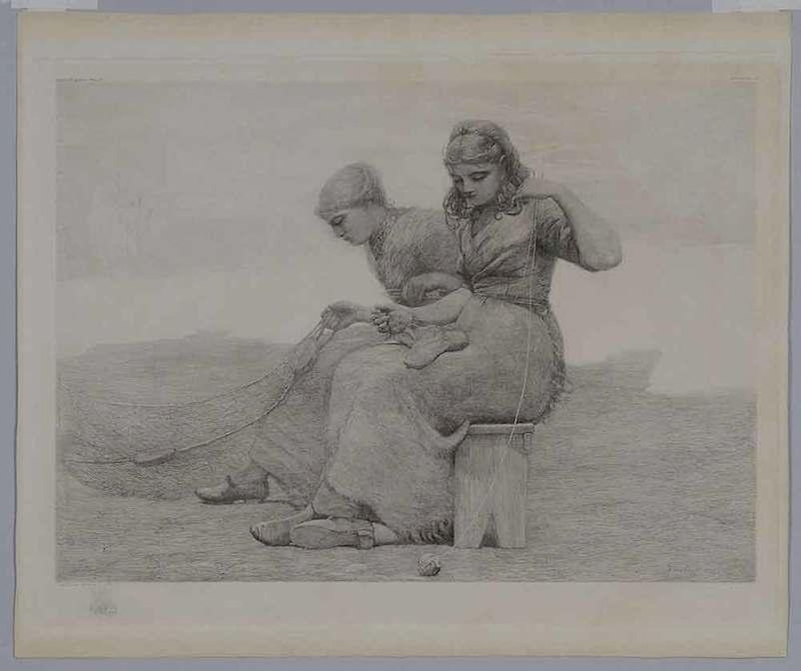 Mending the Tears (Goodrich 97) by Winslow Homer
