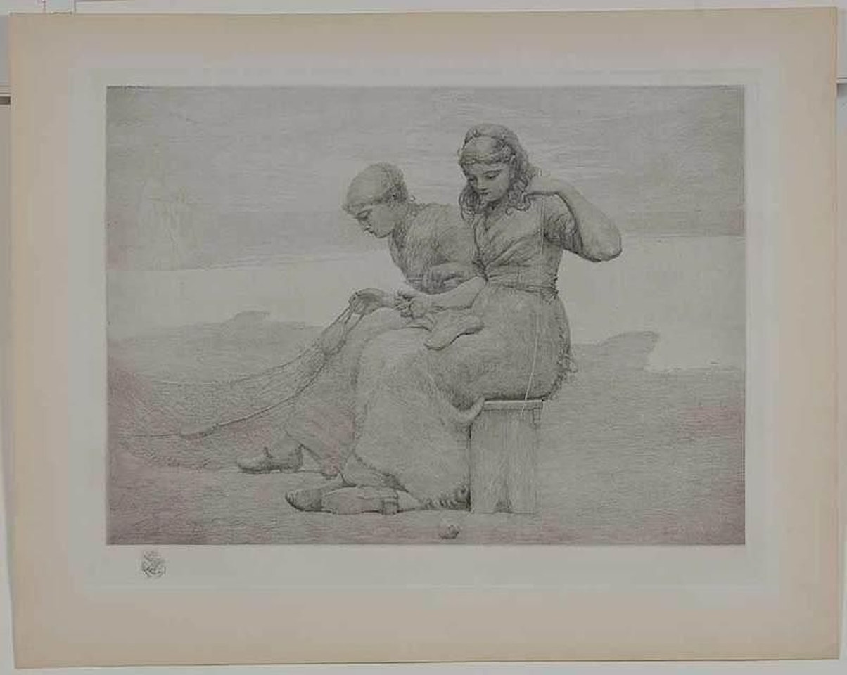 Mending the Tears (Goodrich 97) by Winslow Homer