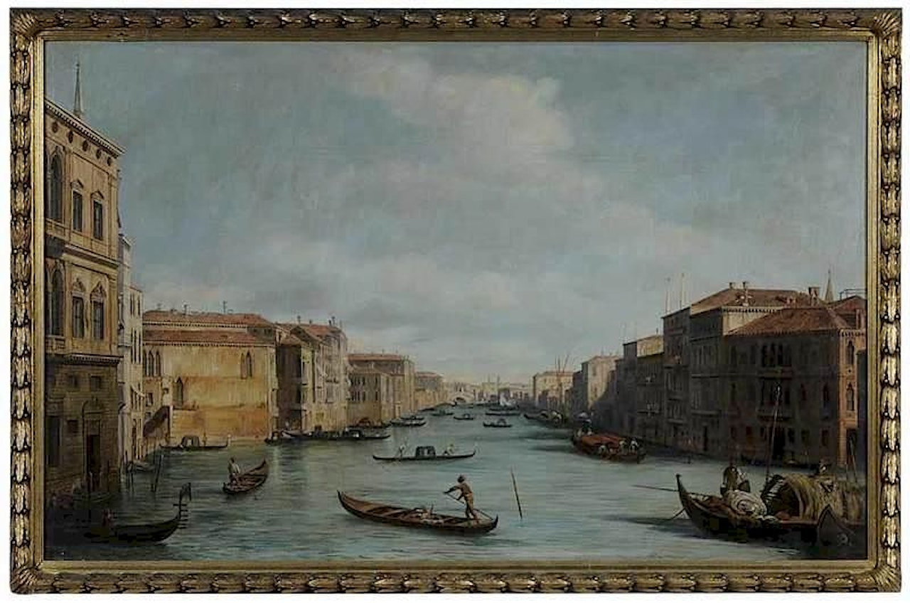 Venetian Canal by Italian School
