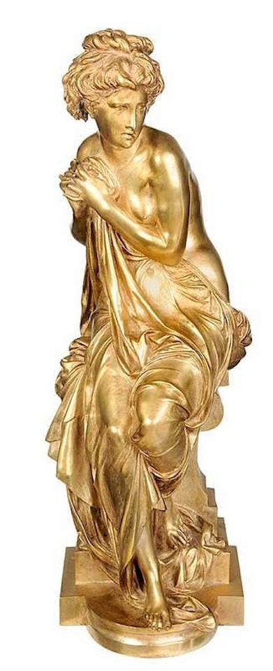Seated woman by Albert-Ernest Carrier-Belleuse