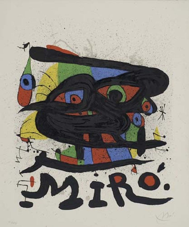 Poster for the Exhibition Miró Sculptures, Walker Art Center, Minneapolis by Joan Miró