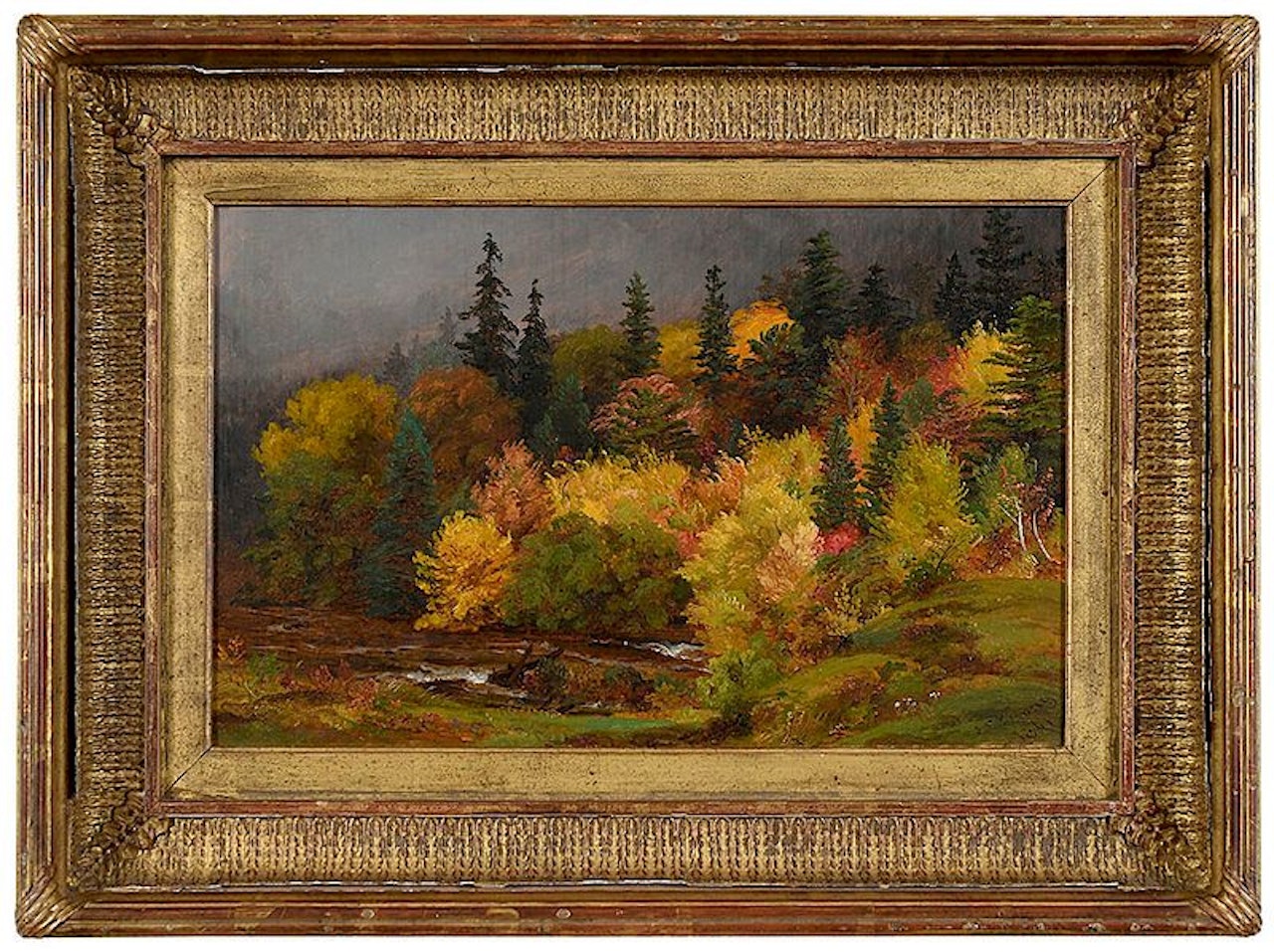 Autumn Foliage in the White Mountains by Jasper Francis Cropsey