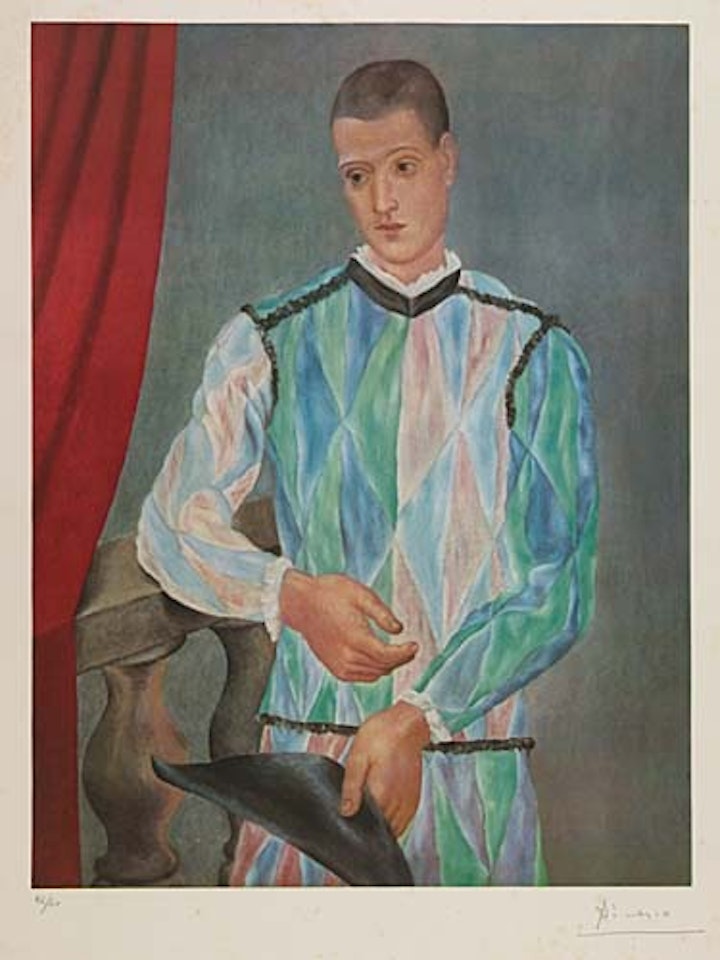 Harlequin by Pablo Picasso