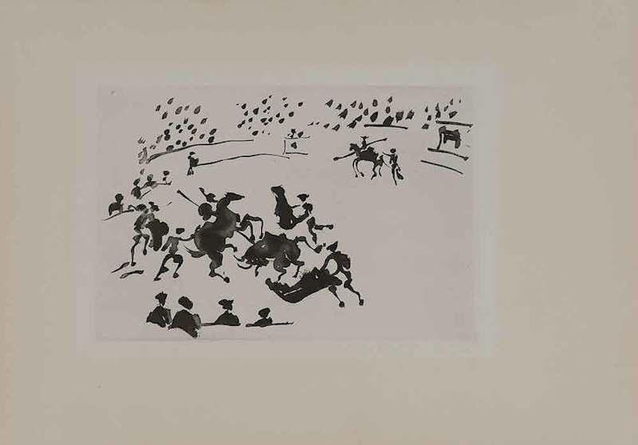 Suerte de Varas, pl. 10 from Jose Delgado, La Tauromaquia by Pablo Picasso