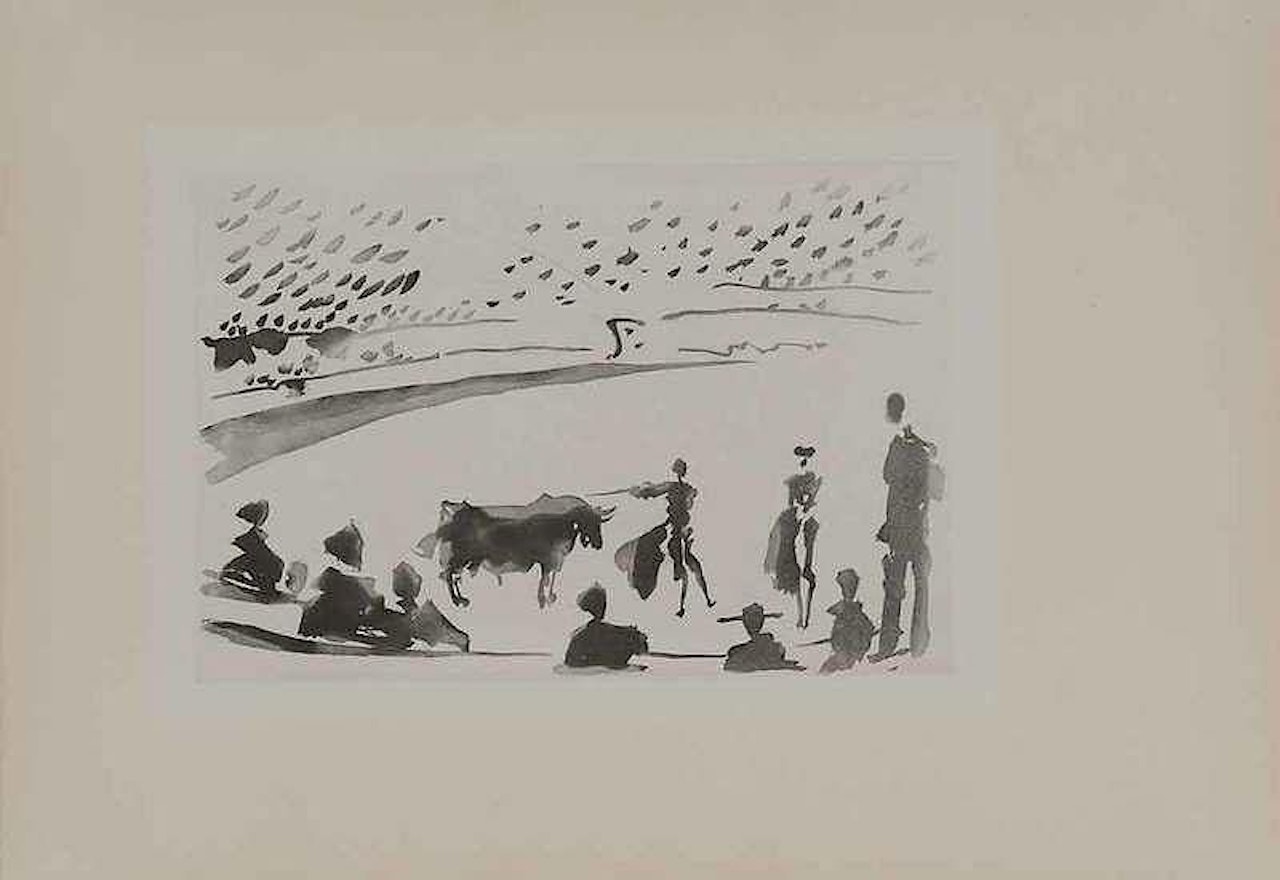 Citando a matar, pl. 19 from Jose Delgado, La Tauromaquia by Pablo Picasso