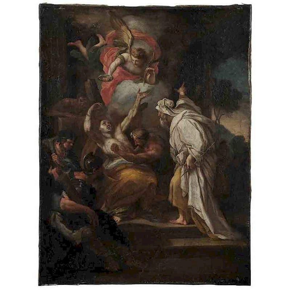 The Crucifixion of St. Andrew by Italian School