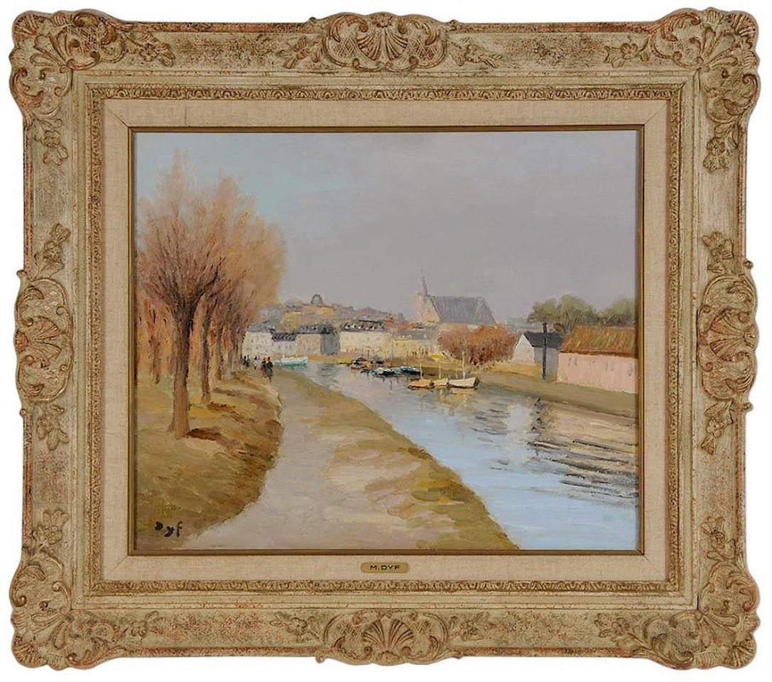 Rivière de vannes (morbihan) by Marcel Dyf
