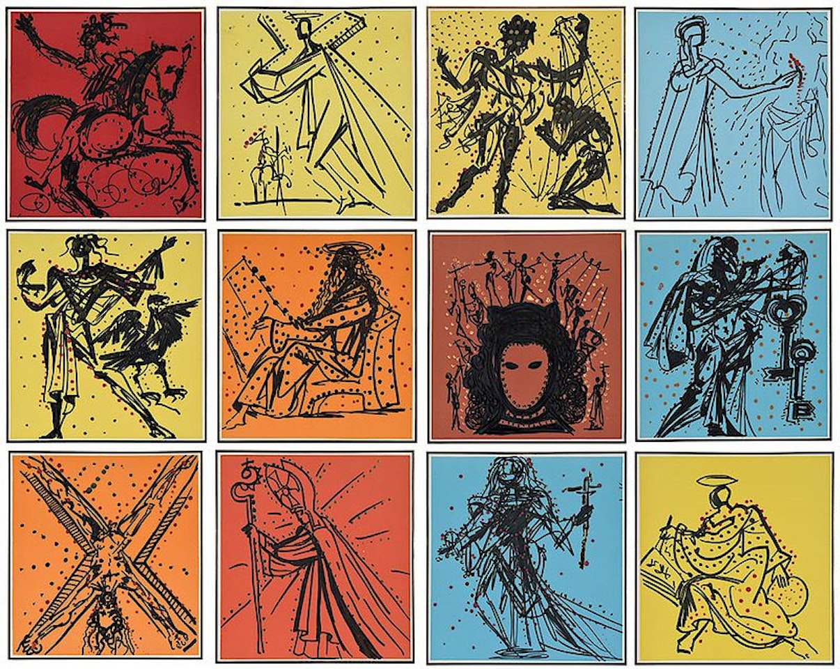 The Twelve Apostles (as Knights of the Round Table)(F. 180-81; M. & L. 1504-1515) by Salvador Dali
