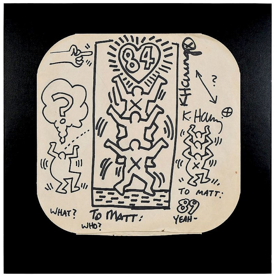 Who? What? Yeah-, the artist"s drawings and commentary on a forgery by Keith Haring