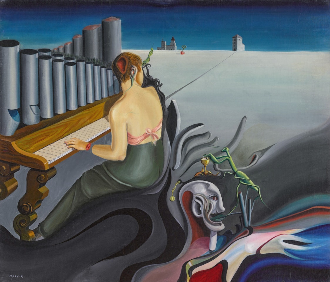 Le Piano by Oscar Dominguez