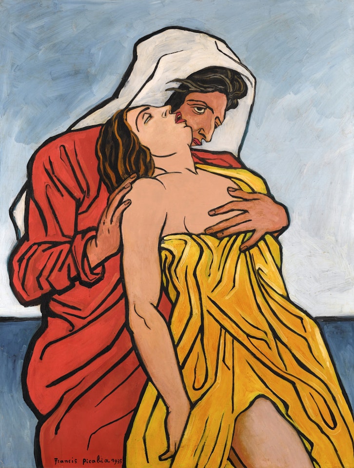 Homme et femme au bord de la mer by Francis Picabia