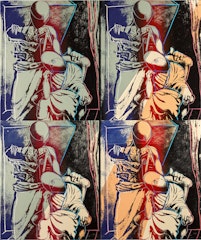 The Poet and His Muse (After de Chirico)