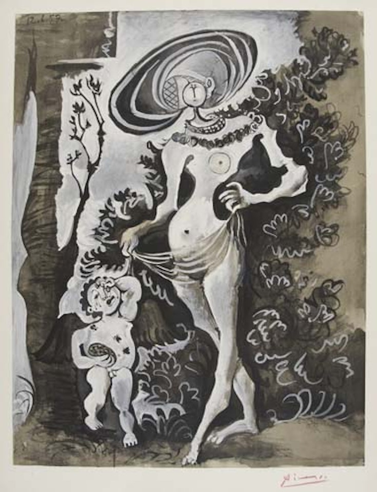 Venus et l'Amour voleur de miel by Pablo Picasso